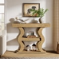 thumbnail image 4 of Tribesigns 41" Console Table for Entryway, 3-Tier Narrow Wood Sofa Table with Storage Shelves for Living Room, Hallway, Entrance, 4 of 7