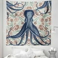 thumbnail image 1 of Octopus Tapestry, Pastel Colored Composition with Sea Animal and Blossoming Vintage Style Flowers, Fabric Wall Hanging Decor for Bedroom Living Room Dorm, 5 Sizes, Multicolor, by Ambesonne, 1 of 1
