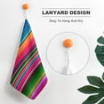 thumbnail image 5 of Mexican Blanket Striped Fiesta Serape Towels for Bathroom, Kitchen, Gym, Towels, Soft, Highly Absorbent, Hanging Towel with Hanging Eyelet, 5 of 8