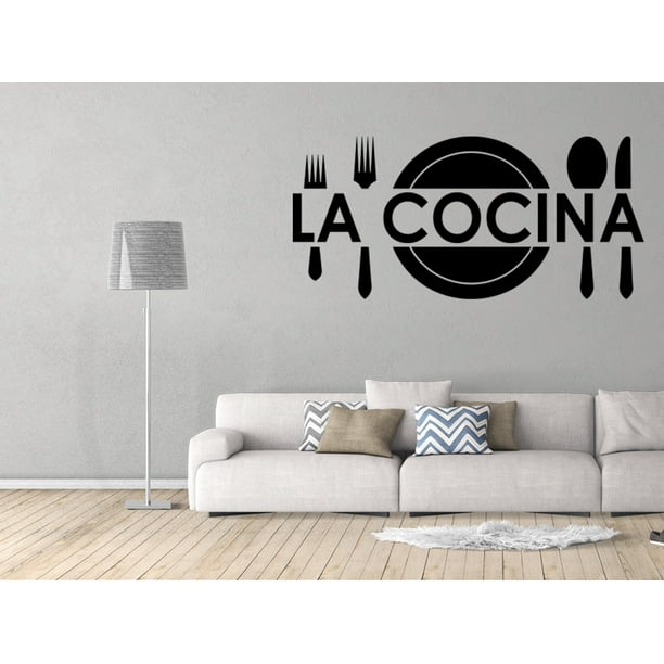 Vinilo Decorativo Para Pared La Cocina Wall Stickers Decal Sq98 Walmart Com Walmart Com