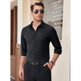 thumbnail image 6 of sogami Men's Long Sleeve Dress Shirt Stretch Stain-Resistant Button Down Business Shirt Slim Fit, 6 of 8