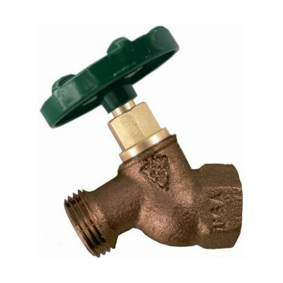 Arrowhead Brass 353QTLF No-Kink Hose Bibb, Quick Turn, Lead-Free, 3/4 FIP x 3/4 In. Hose Thread - Quantity 12