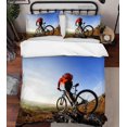 thumbnail image 2 of 3D Sports Cyclist Quilt Cover Set Bedding Set Duvet Cover Pillowcases 265, 2 of 3