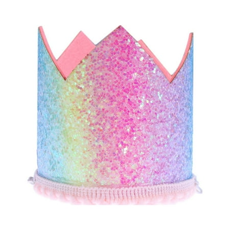 

Birthday Hat Kids Party Baby Decoration Hats Headdress Cake Happy Infant Props Photo Decor Headbands First Glitter