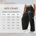 thumbnail image 2 of TEMOFON Black Pants for Women Harem Pants for Women Elastic Waistband Lounge Pants Women with Pockets Comfy Winter Womens Pants Fall XXL, 2 of 7