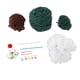 thumbnail image 5 of Kit de crochet para árbol de Navidad, adornos tejidos a mano, kits de decoración caseros para hacer verde, 5 of 9