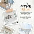 thumbnail image 6 of 5-Piece  White Bathroom Accessory Set Soap Dispenser & Dish, Toothbrush Holder, 2 Storage qtip Jars, 6 of 8