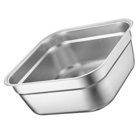 AURARMLET Stainless Steel Vegetable Washing Basin Kitchen Mixing Bowl Metal Fruit Bowl
