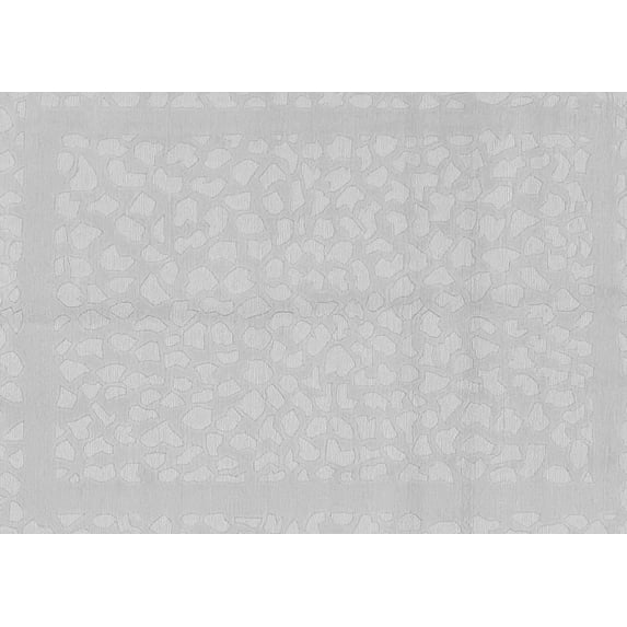 Ahgly Company Indoor Rectangle Solid Gray Modern Area Rugs, 5' x 7'