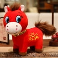 thumbnail image 4 of KRONDO wartleves Year of The Horse 2026 Plush, Funny Smiling/Crying Horse Plushie Figurine, Lucky Chinese Lunar New Year Mascot Ornament for Home Store Tabletop Decor, Red, 4 of 8