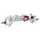 thumbnail image 1 of Vogacara Eje delantero CNC de aleación de aluminio 1/10 para pieza de coche Axial SCX10 RC, accesorios de coche RC, piezas de repuesto, pieza Kits de construcción modelo Plata, 1 of 6