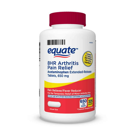 Equate Acetaminophen Extended-Release Tablets, 650 mg, (Best Over The Counter Arthritis Medicine For Knees)