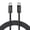 Black, variant on Anker Zolo USB C to USB C Cable, Braided and Dirt-Free Type-C Fast Charging Cable, Slim Connector