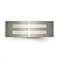 thumbnail image 4 of Titanium 925 Sterling Silver Inlay 8mm Band Ring Wedding Precious Metal, 4 of 12