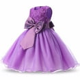 thumbnail image 2 of AAMILIFE Girl Princess Flower Dress Tutu Wedding Birthday Party Child Dress Kids Costume, 2 of 3