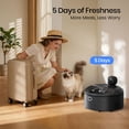 thumbnail image 6 of Invengo Smart Automatic Cat Feeder with Cooling & Heating, Wet & Dry Food Dispenser with 3MP Camera, App Control, Touch Screen, 5 Meal Timer, Black, 6 of 10