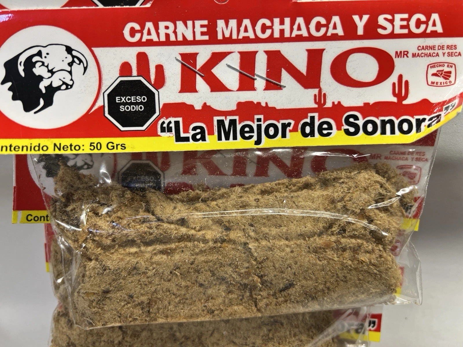 Carne Machaca Y Seca Kino 10/50g Premium Dried Beef Individual Packs 500G Total