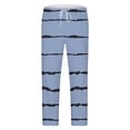 thumbnail image 5 of Wavsuf Sweatsuits 2pcs Sets Mens Jogger Set Long Tight Stripe Shirt Sweatshirt and Sweatpants Blue Size 4XL, 5 of 7