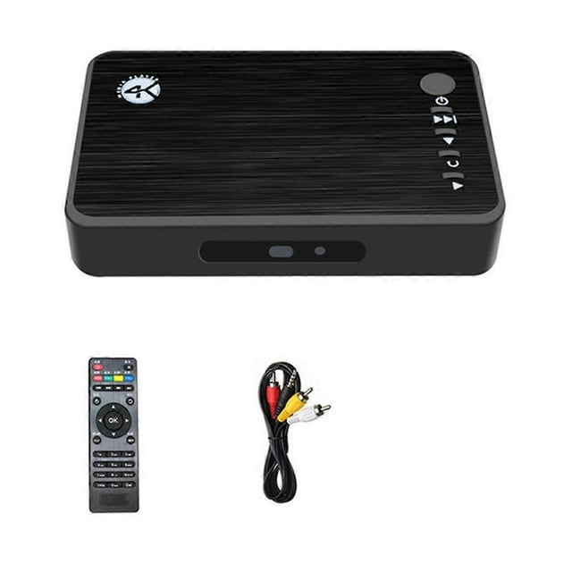 4K Ultra HD Media Player for Car TV SD MMC RMVB MP3 USB External HDD U Disk MultiMedia Media Player Box US PLUG