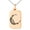 Rose, variant on Stainless Steel Mayan Crescent Moon Rune Engraved Small Rectangle Dog Tag Charm Pendant Necklace