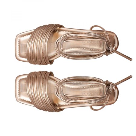

Homedles Sandals Women- Open Toe Gift for women Comfortable Summer Casual Flat Gladiator Sandals Gold