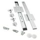 thumbnail image 1 of Rieles deslizantes para puertas de gabinetes abatibles ocultos, kit de herrajes para puertas de fácil instalación para gabinetes de cocina, , 550 mm, 1 of 8