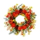 thumbnail image 5 of Corona de otoño con flores artificiales de granja para puerta de entrada, peonías 45cm, 5 of 9