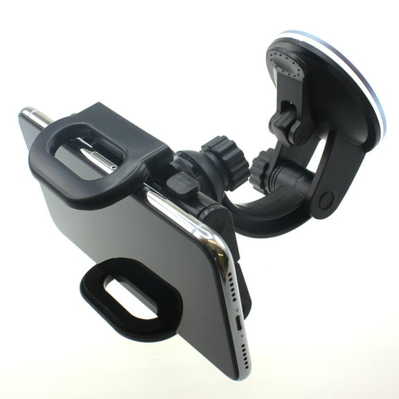 For Google Pixel 7a - Car Mount, Windshield Holder Glass Cradle Swivel Dock Suction L5V