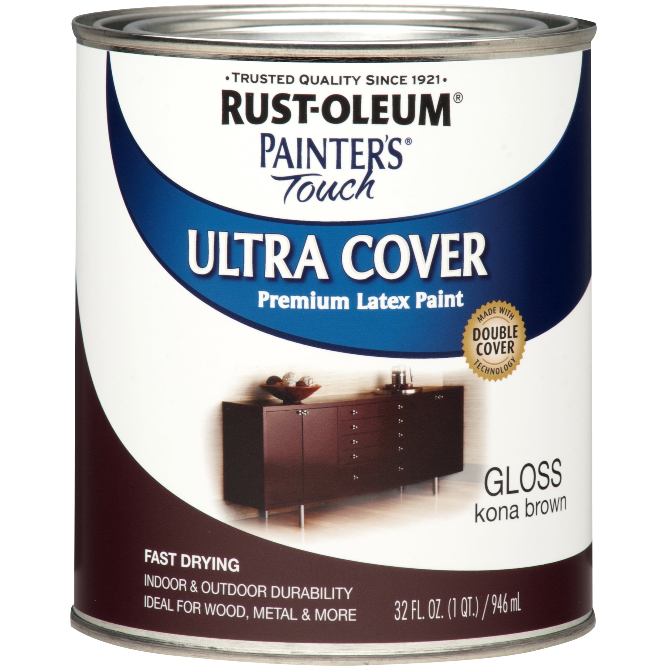 Kona Brown, Rust-Oleum Painter's Touch Ultra Cover Gloss, Quart, 2 Pack