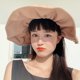 thumbnail image 3 of Protección solar Sombrero de copa vacío Sombrero de cubo de ala ancha de verano Gorra de sombra transpirable de verano Caqui, 3 of 10