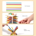thumbnail image 3 of YiaNXan Montessori Wooden Board Game with 36 Colorful Sticks & Dice, 3-in-1 Ball and Stick Dexterity Games for Cognitive Development & Focus Training, 3 of 10