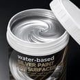 thumbnail image 4 of Water-Based Silver Paint For Metal & Wood, Quick-Drying, With A Shiny Silver Finish, 2.7/5.3/10.6/17.6 Oz Metallic Silver Paint For Diy Crafts & Home Decor (500g), 4 of 6