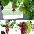 thumbnail image 5 of 3 racimos de uvas artificiales, mini racimos de uvas de goma, racimos de uvas falsos, uvas decorativas, adornos colgantes, decoración romántica realista para el hogar, boda, fiesta, jardín ER, 5 of 5