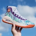 thumbnail image 6 of Men's High Top Basketball Training Shoes, Lightweight Cushioned Non-Slip Rubber, 6 of 7