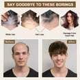 thumbnail image 6 of Lakihair Mens Short Brown Wigs for Male Layered Daily Fluffy Mens Wig Side Part Synthetic Hair Wig, 6 of 8