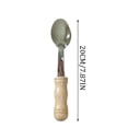 thumbnail image 3 of JingChun Clearance Under $2.00 Metal Musical Spoon with Wooden Handle Irish Folk Percussion Spoons Portable Music Spoon for Adults and Children Easy To Use, 3 of 9