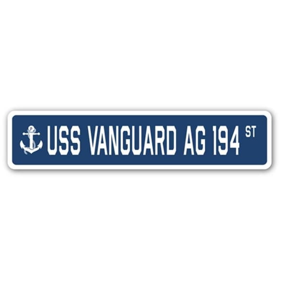 USS VANGUARD AG 194 Street Sign us navy ship veteran sailor gift