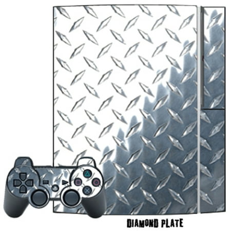 Mightyskins Protective Skin Decal Cover Sticker for Playstation 3 Console + two PS3 Controllers - Black