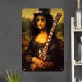 thumbnail image 3 of Pintura Chapa Hierro Wdftyju Rectangular Serie Personajes La Mona Lisa 20*30cm, 3 of 9