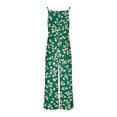 thumbnail image 3 of Women's Causal Jumpsuits Loose Fit Sleeveless Overalls Fashion Floral Print Adjustable Strap Rompers with Pockets, 3 of 4