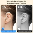thumbnail image 5 of Hearing Aids for Seniors, Hearing Aids Rechargeable with Noise Cancelling and Volume Control, Hearing Amplifier for Adults Hearing Loss, Portable Behind-the-Ear Hearing Aid Headphones (Brown), 5 of 7