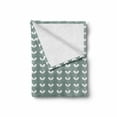 thumbnail image 2 of Nature Soft Flannel Fleece Blanket, Retro Textured French Late Baroque Style Tulip Branches Botany Inspired, Cozy Plush for Indoor and Outdoor Use, 50" x 60", Pale Sage Green White, by Ambesonne, 2 of 6