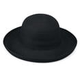 thumbnail image 1 of Gorro Wallaroo Sydney para mujer, negro, UPF 30+, ala ancha, 1 of 9