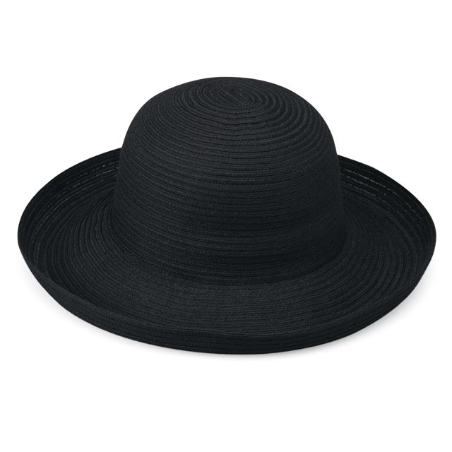 Gorro Wallaroo Sydney para mujer, negro, UPF 30+, ala ancha