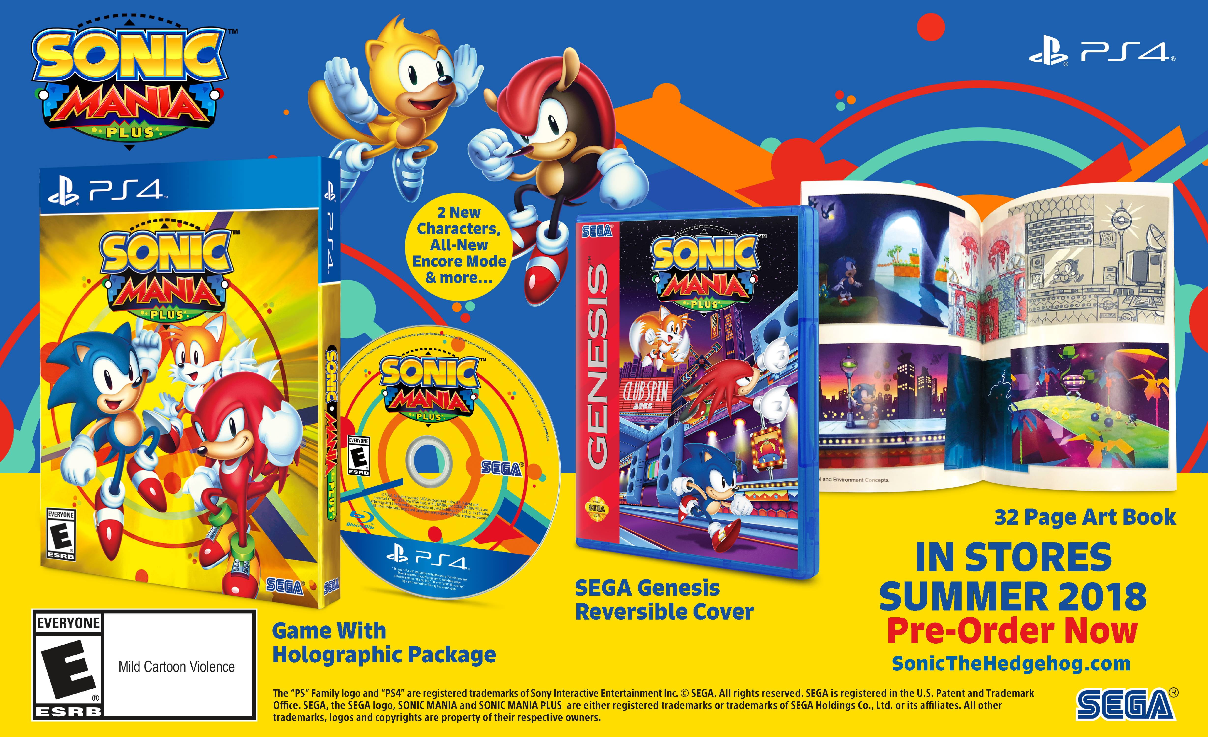 Sonic Mania Plus + Sega Genesis Classics PS4 Pronta Entrega