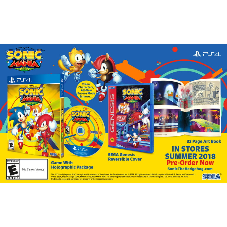 Jogo PS4 Sonic Mania Plus + Kit Book