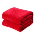 thumbnail image 1 of 1 manta de franela para viajes, camping, color rojo., 1 of 3