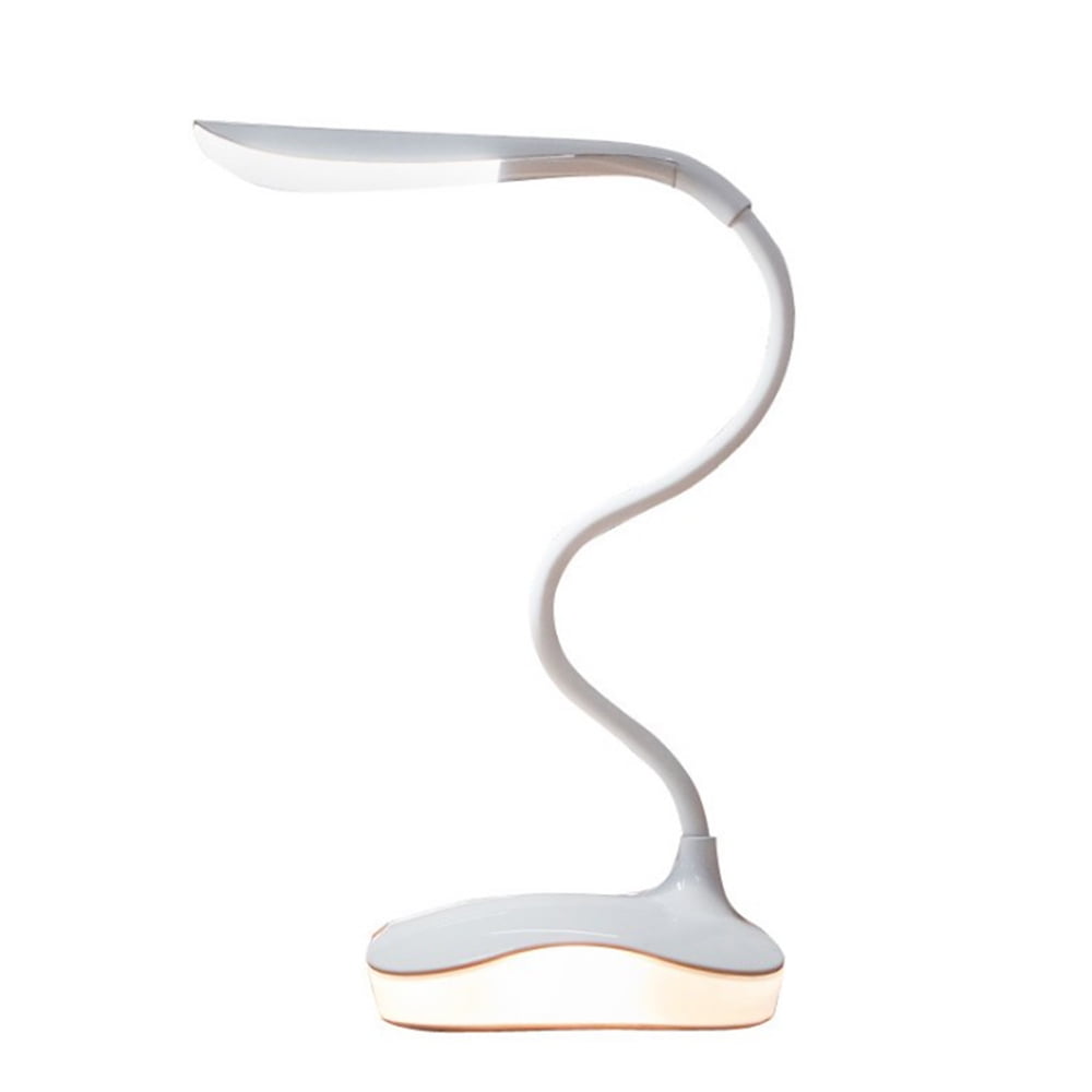 LED Desk Lamp Flexible Bendable Tube 3 Levels Adjustable Brightness