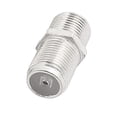 thumbnail image 4 of 8 Pcs F Type Female to Female Straight RF Coax TV Adapter Connectors Silver Tone, 4 of 4