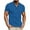 Blue, variant on Men's Casual Polo Shirt Classic Button Short Sleeve Waffle Solid Color Slim Fit Golf Tee Fashion Tops